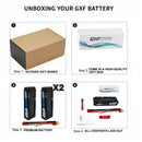 DXF LiPo Battery 2S2P HV 7.6V 9200mAh 140C Graphene Gray with 5mm Bullet / EC5 / T / TRX / XT60 / XT90 / XT150 / Q8s Plug for RC 1/10 1/8 1/5 Scale Car Racing