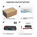 DXF LiPo Battery 2S2P HV 7.6V 10000mAh 150C Graphene Gray with 5mm Bullet / EC5 / T / TRX / XT60 / XT90 / XT150 / Q8s Plug for RC 1/10 1/8 1/5 Scale Car Racing