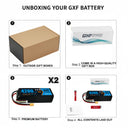 DXF Lipo Battery 6S 22.2V 4200MAH 100C  lipo SoftCase xt60 Plug for Rc 1/8 1/10 Buggy Truck Car Off-Road Drone