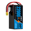 DXF LiPo Battery 6S 22.2V 22000mAh 100C Graphene Softcase Blue with EC5 / T / TRX / XT60 / XT90 / XT150 / Q8s Plug for RC 1/8 1/10 Buggy Truck Car Off-Road Drone