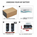 DXF LiPo Battery 2S2P HV 7.6V 8400mAh 140C Graphene Gray with 5mm Bullet / EC5 / T / TRX / XT60 / XT90 / XT150 / Q8s Plug for RC 1/10 1/8 1/5 Scale Car Racing