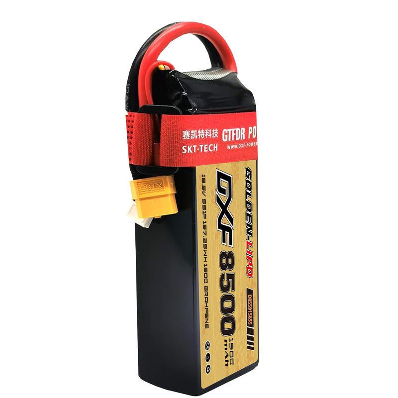 (CN)DXF 5S Lipo Battery 18.5V 150C 8500mAh Soft Case Battery with EC5 XT90 Connector for Car Truck Tank RC Buggy Truggy Racing Hobby