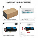 DXF Lipo Battery 3S 11.1V 3500mAh 100C GoldSeries Graphene Softcase with EC5 / T / TRX / XT60 / XT90 / XT150 / Q8s Plug for RC 1/8 1/10 Buggy Truck Car Off-Road Drone