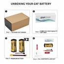 DXF Lipo Battery 4S 15.2V 6500MAH 140C GoldSeries  LCG 5MM Graphene lipo Hardcase with EC5 and XT90 Plug for Rc 1/8 1/10 Buggy Truck Car Off-Road Drone