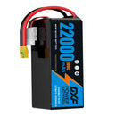 DXF LiPo Battery 6S HV 22.8V 22000mAh 100C Graphene Softcase Blue with EC5 / T / TRX / XT60 / XT90 / XT150 / Q8s Plug for RC 1/8 1/10 Buggy Truck Car Off-Road Drone