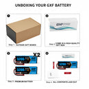 DXF LiPo Battery 2S 7.4V 5200mAh 120C Graphene Softcase with EC5 / T / TRX / XT60 / XT90 / XT150 / Q8s Plug for RC 1/8 1/10 Buggy Truck Car Off-Road Drone