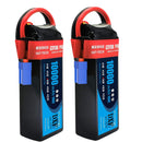 (EU)DXF 4S Lipo Battery 14.8V 10000mAh 100C 200C Deans/T XT90 EC5 for RC 1/8 1/10 Car Truck Tank Models XXMAX 8S Arrama