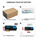 DXF LiPo Battery 4S 14.8V 10000mAh 100C Graphene Softcase with EC5 / T / TRX / XT60 / XT90 / XT150 / Q8s Plug for RC 1/8 1/10 Buggy Truck Car Off-Road Drone