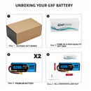 DXF LiPo Battery 4S 14.8V 6200mAh 80C Graphene Softcase with EC5 / T / TRX / XT60 / XT90 / XT150 / Q8s Plug for RC 1/8 1/10 Buggy Truck Car Off-Road Drone