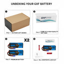 DXF 3S LiPo Battery 8400mAh 120C 11.1V EC5 Hardcase - Blue Series Graphene Battery for RC Buggy Truck Racing