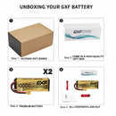 DXF LiPo Battery 4S HV 15.2V 10000mAh 150C Graphene Hardcase Gold with EC5 / T / TRX / XT60 / XT90 / XT150 / Q8s Plug for RC 1/8 1/10 Buggy Truck Car Off-Road Drone