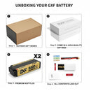 DXF LiPo Battery 2S2P HV 7.6V 8400mAh 140C Graphene NGP Gold Version with 5mm Bullet / EC5 / T / TRX / XT60 / XT90 / XT150 / Q8s Plug for RC 1/10 1/8 1/5 Scale Car Racing