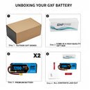 DXF 리포 배터리 4S 15.2V 9200MAH 130C 골드시리즈 그래핀 리포 하드케이스 (EC5 및 XT90 플러그 포함) Rc 1/8 1/10 버기 트럭 자동차 오프로드 드론용
