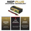 DXF LiPo Battery 2S HV 7.6V 4400mAh 140C Graphene Gold NGP Plus Version with 5mm Bullet / EC5 / T / TRX / XT60 / XT90 / XT150 / Q8s Plug for RC 1/10 Touring Car Racing
