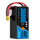 (CN)DXF 12S Lipo Battery 46.2V 15C 36000mAh Soft Case Battery  for Drone UAV FPV Car Truck Tank RC Semi solidstate Battery Racing Hobby