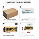 DXF LiPo Battery 4S HV 15.2V 8000mAh 140C Graphene Softcase with EC5 / T / TRX / XT60 / XT90 / XT150 / Q8s Plug for RC 1/8 1/10 Buggy Truck Car Off-Road Drone