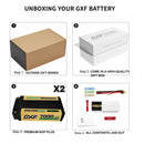 DXF LiPo Battery 2S2P HV 7.6V 7000mAh 140C Graphene NGP Plus Gold Version with 5mm Bullet / EC5 / T / TRX / XT60 / XT90 / XT150 / Q8s Plug for RC 1/10 1/8 Scale Car Racing