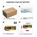 DXF LiPo Battery 4S 14.8V 6200mAh 150C Graphene Softcase with EC5 / T / TRX / XT60 / XT90 / XT150 / Q8s Plug for RC 1/8 1/10 Buggy Truck Car Off-Road Drone