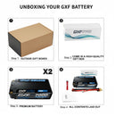 DXF LiPo Battery 2S2P HV 7.6V 7000mAh 140C Graphene Gray with 5mm Bullet / EC5 / T / TRX / XT60 / XT90 / XT150 / Q8s Plug for RC 1/10 1/8 Scale Car Racing