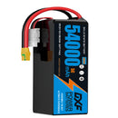 DXF 6S 22.2V 54000mAh 5C Soft Case LiPo Battery with 8AWG Wire for Toy Cars, Boats, UAVs & Drones (1-6 Pack)