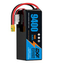 DXF LiPo Battery 6S HV 22.8V 9400mAh 140C Graphene Softcase Gold with EC5 / T / TRX / XT60 / XT90 / XT150 / Q8s Plug for RC 1/8 1/10 Buggy Truck Car Off-Road Drone