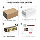 DXF EFRA Certificate 5mm 2S 6600mAh 7.6V 150C GOLDEN-NGP HV LiPo Battery Hardcase with Deans/T 5mm - 1-6 Packs Available for 1:8 RC Cars, Multirotors, Helicopters & Boats