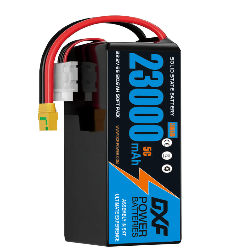 (CN)DXF 6S Lipo Battery 22.2V 10C 23000mAh Soft Case Battery  for Drone UAV FPV Car Truck Tank RC Buggy Truggy Racing Hobby