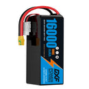 DXF LiPo Battery 6S HV 22.8V 16000mAh 100C Graphene Softcase Blue with EC5 / T / TRX / XT60 / XT90 / XT150 / Q8s Plug for RC 1/8 1/10 Buggy Truck Car Off-Road Drone