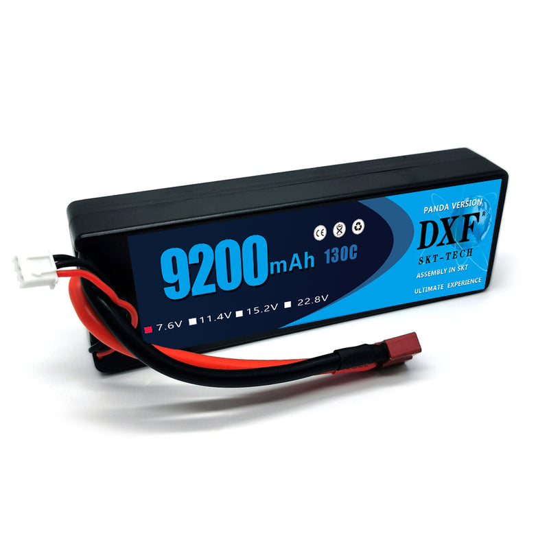 (FR)DXF 2S 9200mAh 7.6V 130C Batteria Lipo ad Alta Capacità Hardcase con XT90 Spina per 1:8 Scala RC Auto, Multi-Rotore RC Aeroplano, RC Elicottero, RC Barca