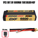 (EU)DXF 5mm 2S 6600mAh 7.6V 150C GOLDEN-NGP Batteria Lipo ad Alta Capacità Hardcase con XT90 Spina per 1:8 Scala RC Auto, Multi-Rotore RC Aeroplano, RC Elicottero, RC Barca