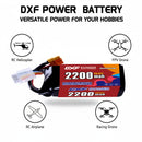 DXF 4S 14.8V 2200mAh 150C Softcase LiPo Battery with XT60 for RC Cars, Boats, Trucks (1-6 Pack Available)