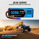 DXF 3S LiPo 배터리 11.1V 5200mAh 80C 하드케이스 (RC 1/8 1/10 버기 트럭 자동차 오프로드 드론용 EC5 플러그 포함)