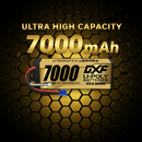 DXF Lipo Battery EC5 PLUG 4S 14.8V 7000mAh 100C/200C HardCase Lipo Battery for RC HPI HSP 1/8 1/10 Buggy RC Car Truck