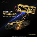 DXF 4S 15.2V 8000mAh 140C Graphene Hardcase LiPo Battery with EC5 Plug for 1/8 RC Cars, Trucks, Buggies & Boats (1-6 Pack Available)