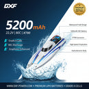 DXF Lipo Battery 6S 22.2V 5200mAh 80C Graphene Softcase with EC5 / T / TRX / XT60 / XT90 / XT150 / Q8s Plug for RC 1/8 1/10 Buggy Truck Car Off-Road Drone