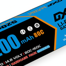 DXF Lipo Battery 4S 14.8V 5200MAH 80C  lipo Hardcase with  XT90 Plug for Rc 1/8 1/10 Buggy Truck Car Off-Road Drone