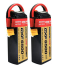 (CN)DXF 5S Lipo Battery 18.5V 150C 6500mAh Soft Case Battery with EC5 XT90 Connector for Car Truck Tank RC Buggy Truggy Racing Hobby