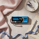 DXF 2S 7.6V 10000mAh 150C Blue Version Hardcase LiPo Battery with Deans T-Plug for 1/8 RC Cars, Boats, Trucks (1-6 Pack Available)