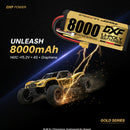 DXF LiPo Battery 4S HV 15.2V 8000mAh 140C Graphene Softcase with EC5 / T / TRX / XT60 / XT90 / XT150 / Q8s Plug for RC 1/8 1/10 Buggy Truck Car Off-Road Drone