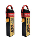 DXF Lipo Battery 2S HV 7.6V 10000mAh 150C GoldSeries Graphene Softcase with EC5 / T / TRX / XT60 / XT90 / XT150 / Q8s Plug for RC 1/8 1/10 Buggy Truck Car Off-Road Drone