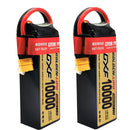 DXF Lipo Battery 6S HV 22.8V 10000mAh 150C GoldSeries Graphene Softcase with EC5 / T / TRX / XT60 / XT90 / XT150 / Q8s Plug for RC 1/8 1/10 Buggy Truck Car Off-Road Drone