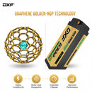 DXF LiPo Battery 2S2P HV 7.6V 6300mAh 130C Graphene NGP Plus Gold Version with 5mm Bullet / EC5 / T / TRX / XT60 / XT90 / XT150 / Q8s Plug for RC 1/10 1/8 Scale Car Racing