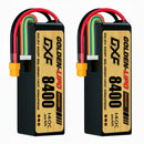 DXF LiPo Battery 6S 22.2V 8400mAh 140C Graphene Softcase with EC5 / T / TRX / XT60 / XT90 / XT150 / Q8s Plug for RC 1/8 1/10 Buggy Truck Car Off-Road Drone