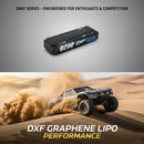 DXF 2S 7.6V Lipo Battery 130C 9200mAh with 5mm Bullet for RC 1/8 Vehicles Car Truck Tank Truggy Competition Racing Hobby
