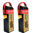 (CN)DXF 4S Lipo Battery 15.2V 150C 10000mAh Soft Case Battery with EC5 XT90 Connector for Car Truck Tank RC Buggy Truggy Racing Hobby