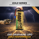 (EU) DXF Batteria Lipo 4S 14.8V 8400mAh 120C/240C Batteria Lipo con custodia rigida per RC HPI HSP 1/8 1/10 Buggy RC Car Truck 