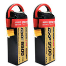 (CN)DXF 6S Lipo Battery 22.2V 150C 9500mAh Soft Case Battery with EC5 XT90 Connector for Car Truck Tank RC Buggy Truggy Racing Hobby