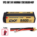 (CN)DXF 5mm 2S 8400mAh 7.4V 120C GOLDEN-NGP Batteria Lipo ad Alta Capacità Hardcase con XT90 Spina per 1:8 Scala RC Auto, Multi-Rotore RC Aeroplano, RC Elicottero, RC Barca