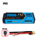 (CN) DXF 2S 7.4V Lipo Battery 100C 7000mAh with 4mm Bullet for RC 1/8 Vehicles Car Truck Tank Truggy Competition Racing Hobby