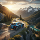 阿尔卑斯山路场景